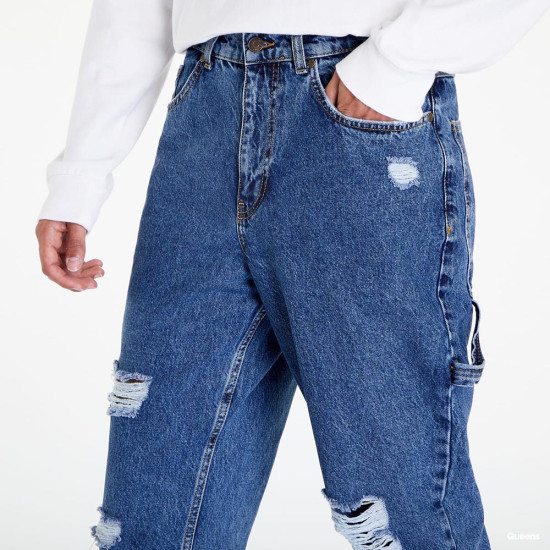 Karl Kani Ανδρικό παντελόνι Retro Tapered Workwear Heavy Distressed Denim